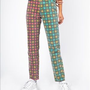 Plaid Ragged Priest Jeans